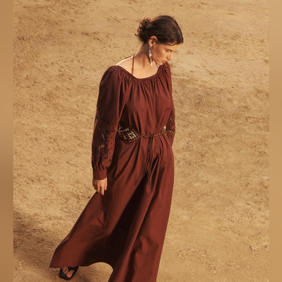 NWT ZARA LIMITED EDITION EMBROIDERED POPLIN DRESS SZ M - Picture 1 of 6